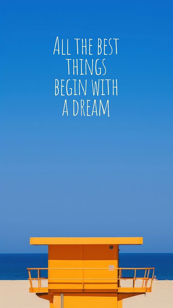 Dream quote Instagram story template
