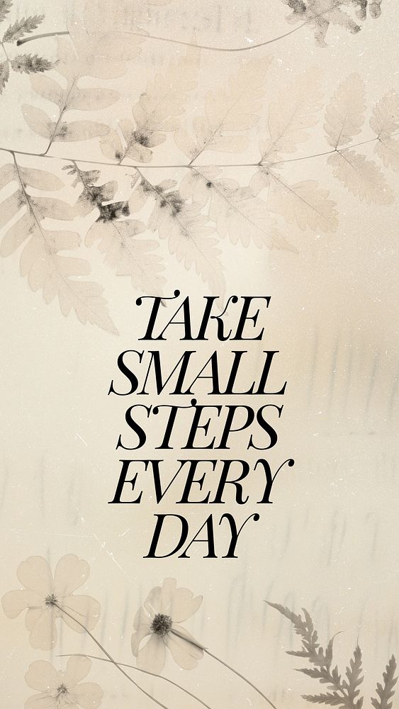 Motivational quote mobile wallpaper template