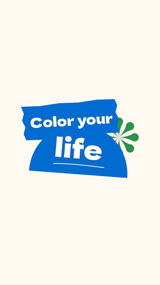 Color your life Instagram story template