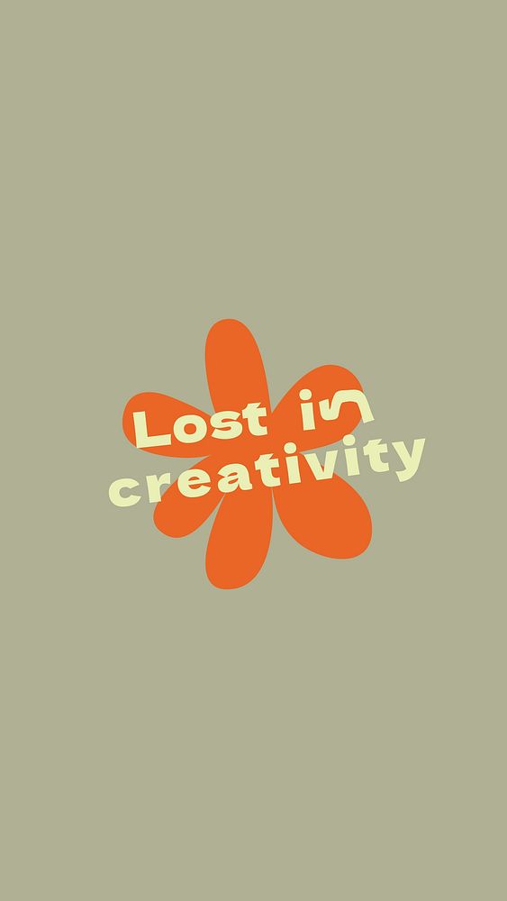 Lose in creativity Instagram story template