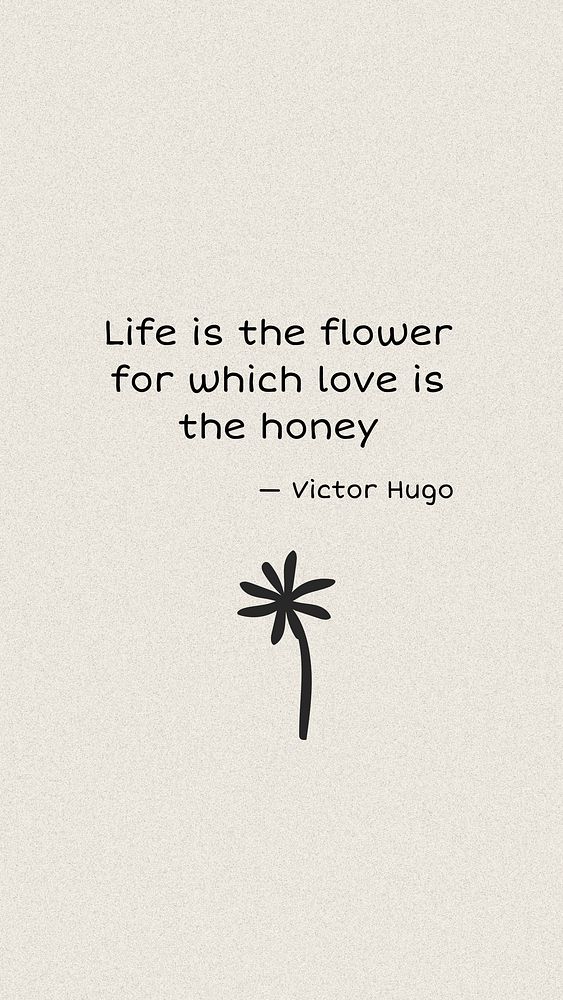Victor Hugo quote Instagram story template