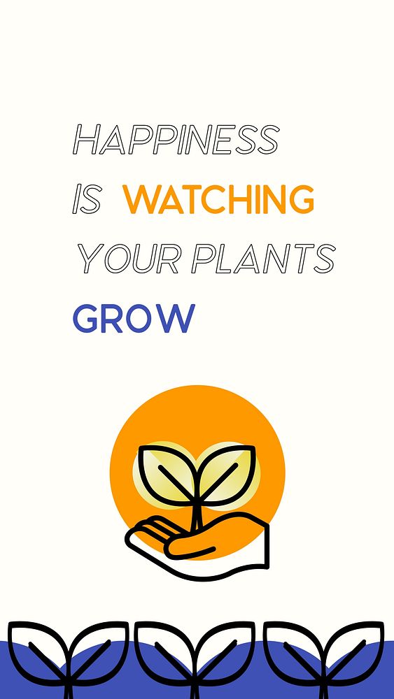 Planting quotes Instagram story template