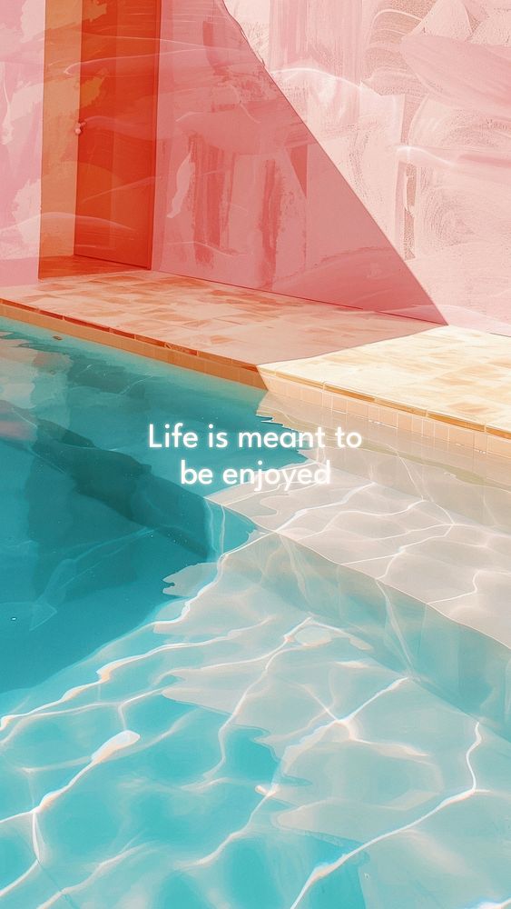 Joyful life quote Instagram story template