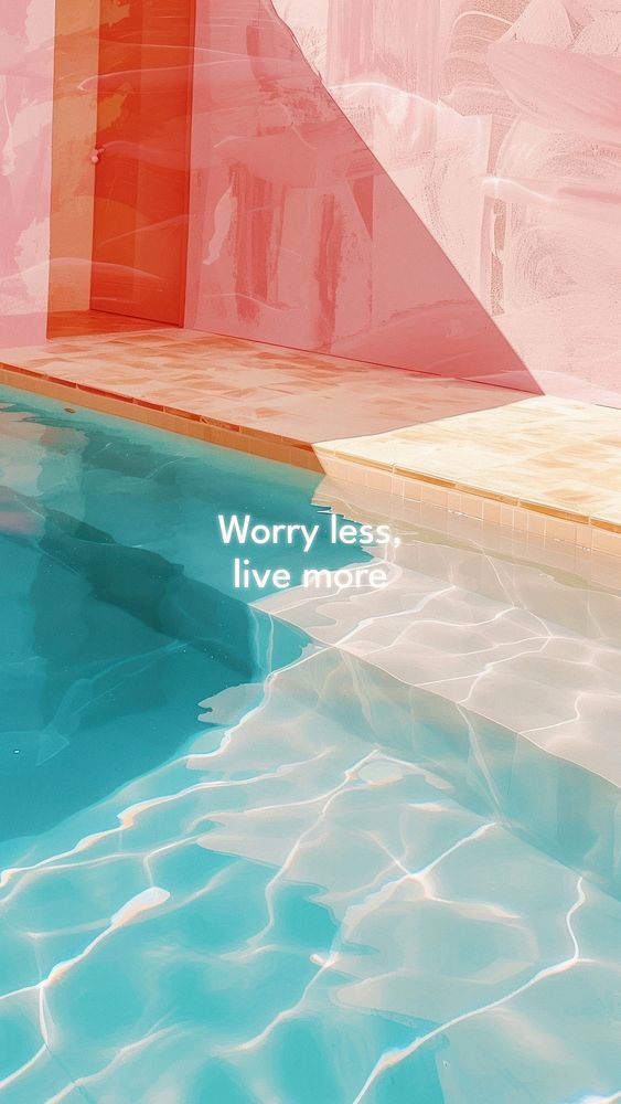 Worry less live more Instagram story template