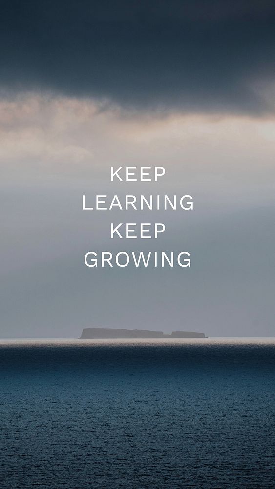Learning quote Instagram story template
