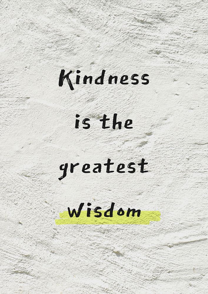 Kindness quote poster template