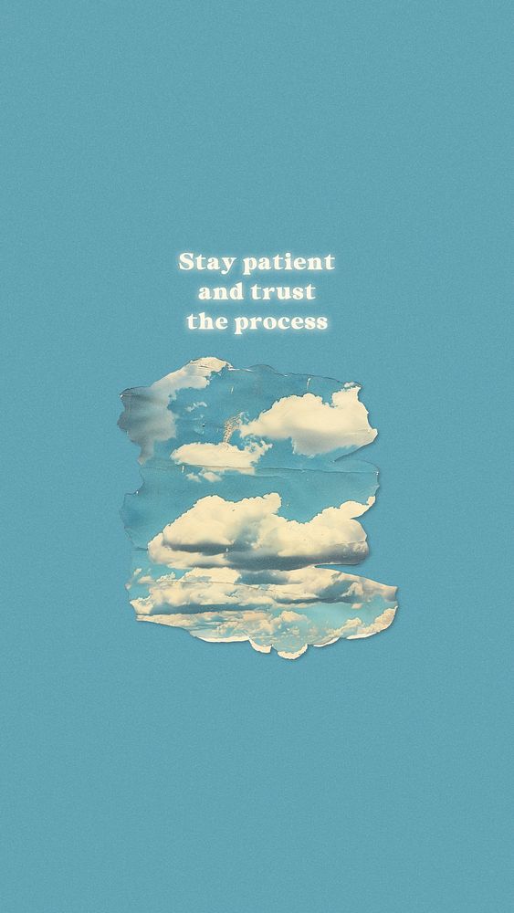 Patience quote Instagram story template