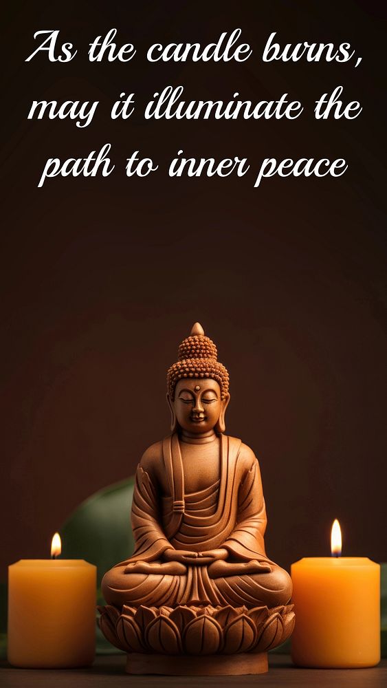 Buddhism quote Instagram story template