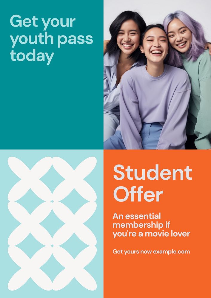 Student offer poster template