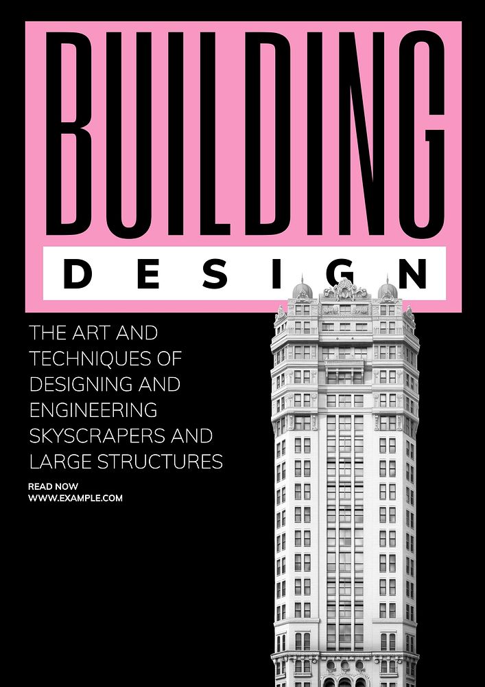 Design a building poster template