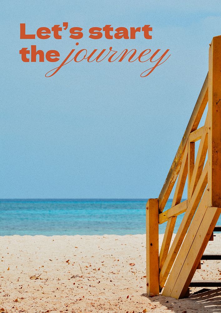 Journey quote poster template