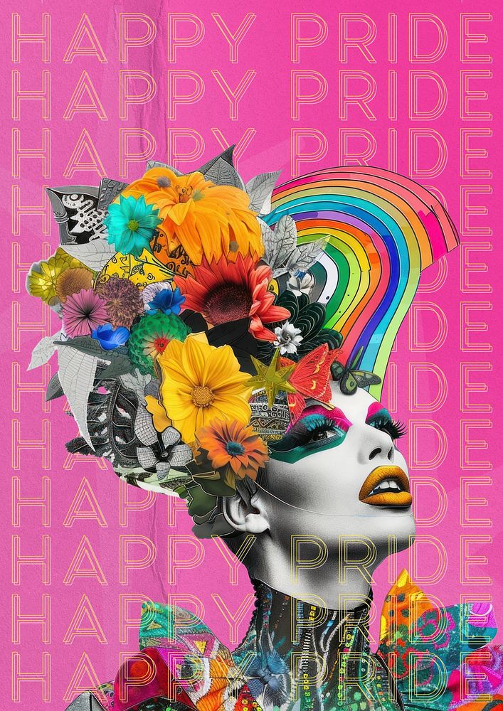 Happy Pride poster template
