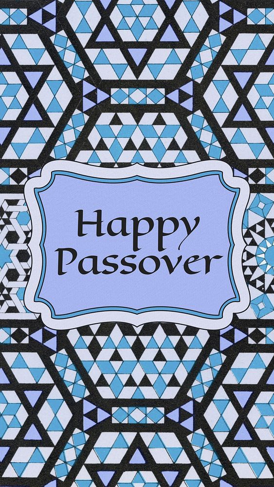 Happy passover Facebook story template