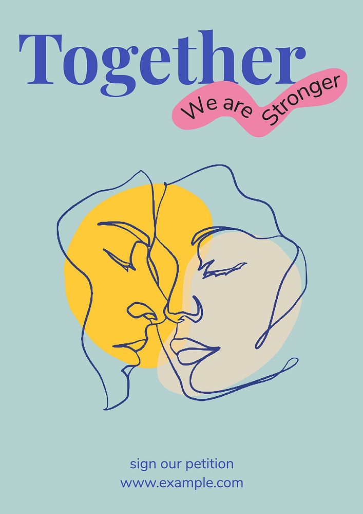 Together poster template
