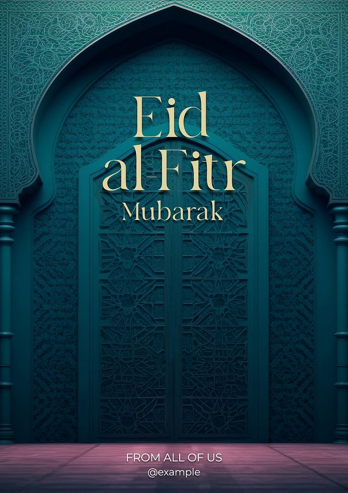 Eid al-Fitr Mubarak poster template