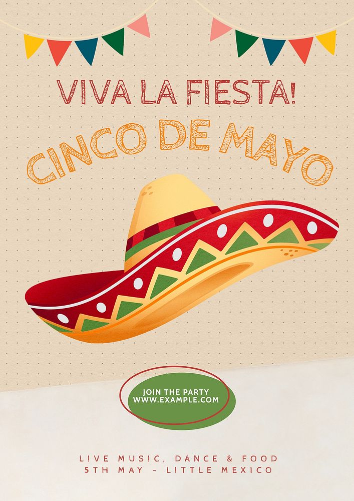 Cinco de Mayo poster template