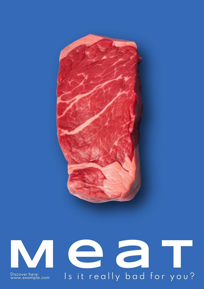 Meat poster template