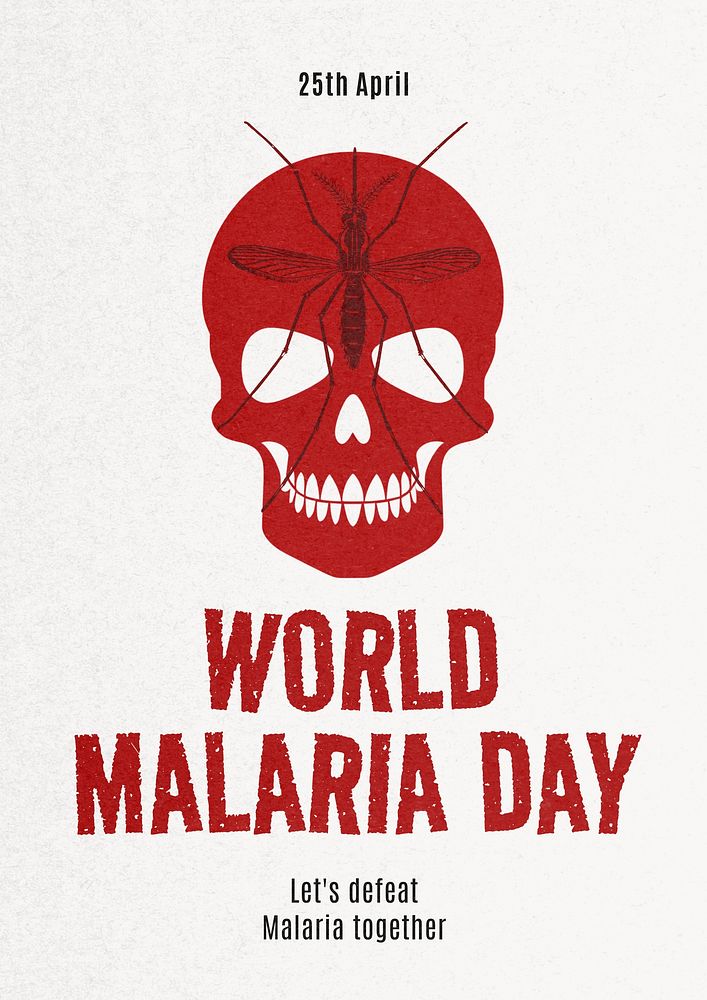 World Malaria Day poster template