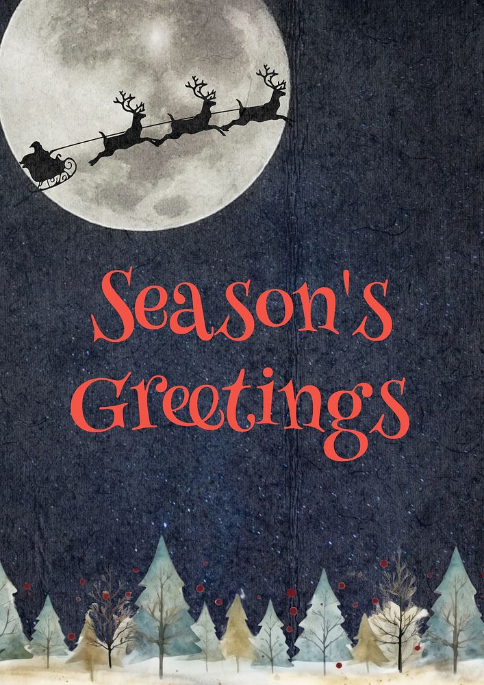 Season's greetings poster template