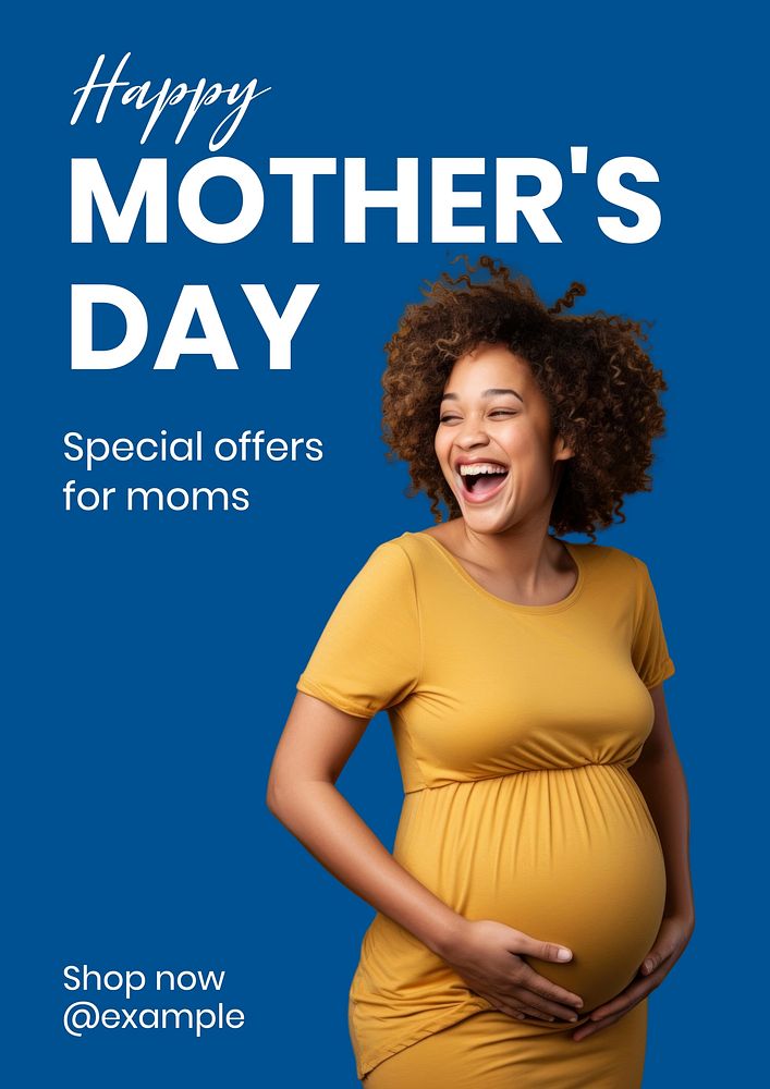Mother's day sale poster template