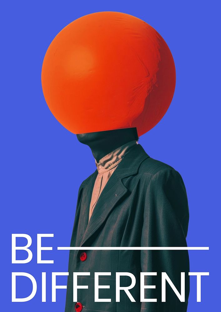 Be different quote poster template