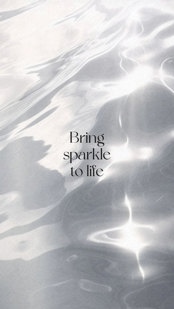 Bring sparkle to life quote  mobile wallpaper template