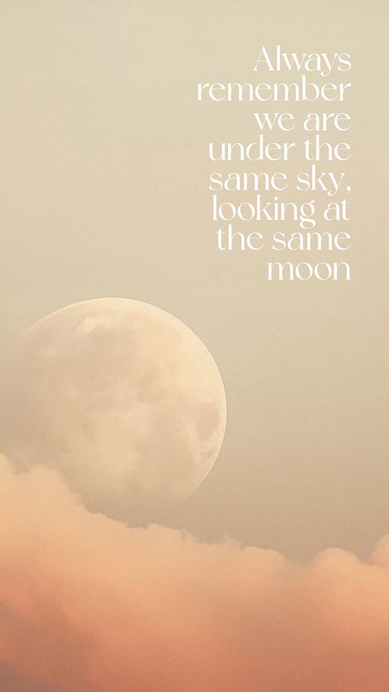 Moon  quote Facebook story template