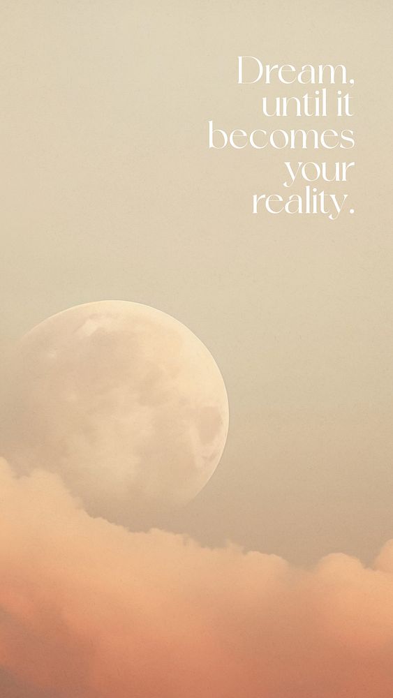 Dream quote Facebook story template