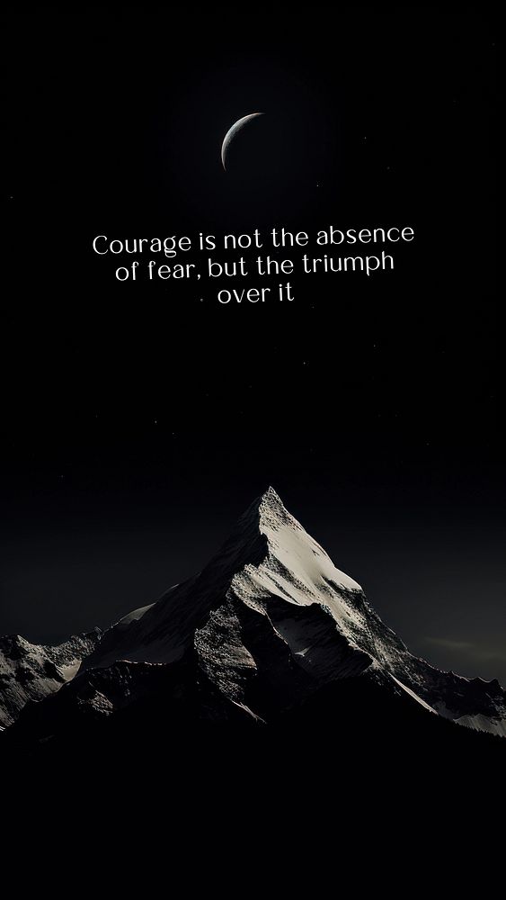 Courage  quote  mobile wallpaper template