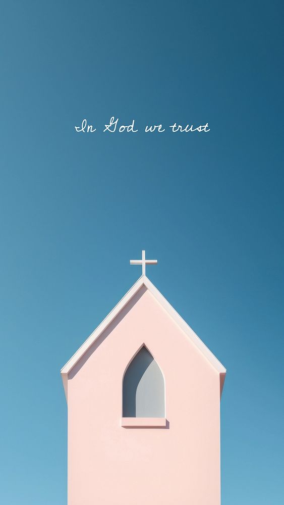 In God we trust quote  Instagram story temple