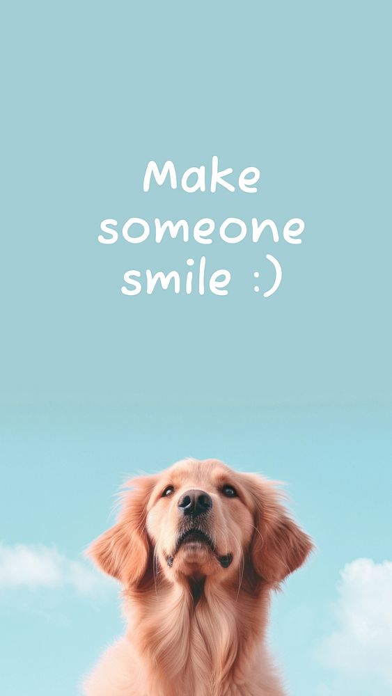 Make someone smile quote Instagram story template