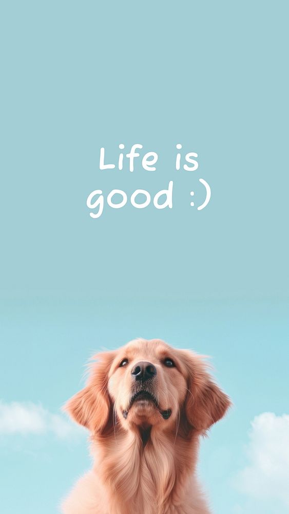 Life is good quote Instagram story template
