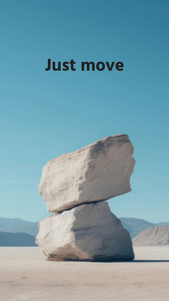 Just move quote Instagram story template