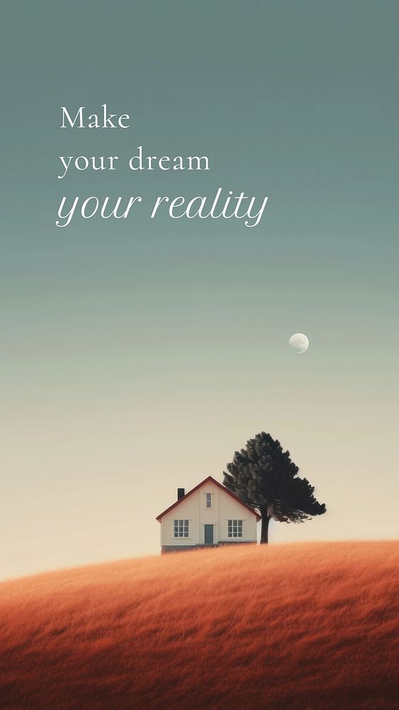 Make dream reality quote Instagram story template