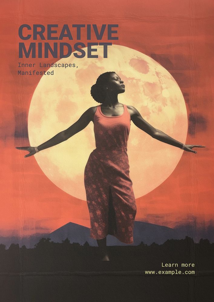 Creative mindset   poster template