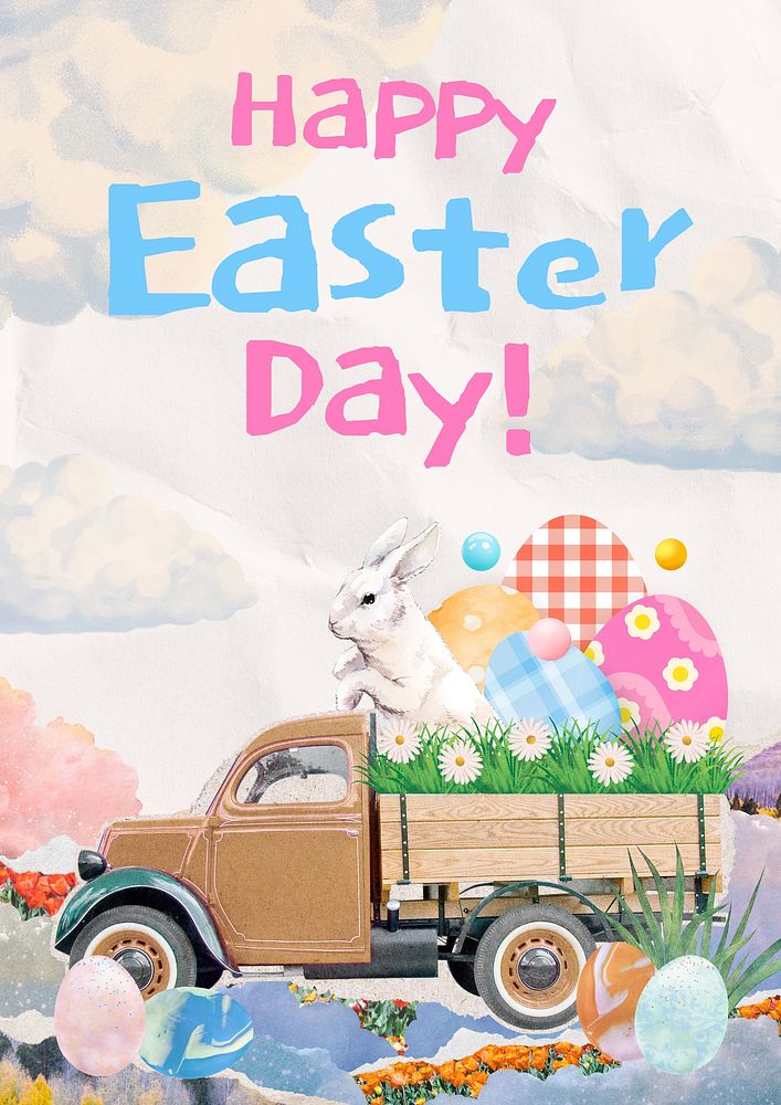 Easter  poster template