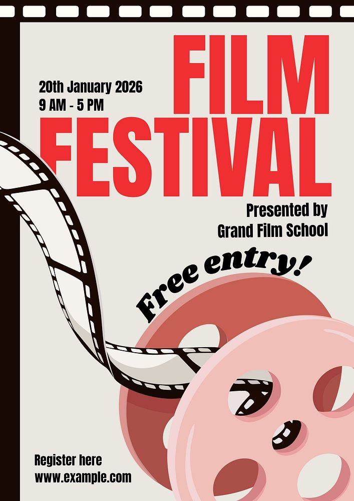 Film festival poster template