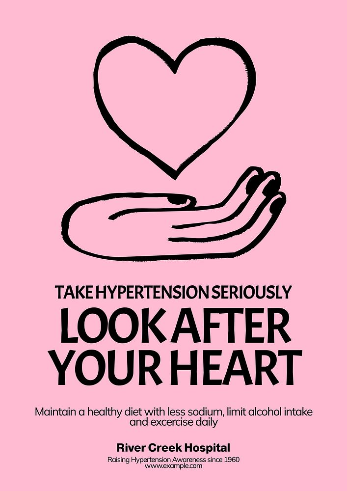 World Hypertension Day poster template