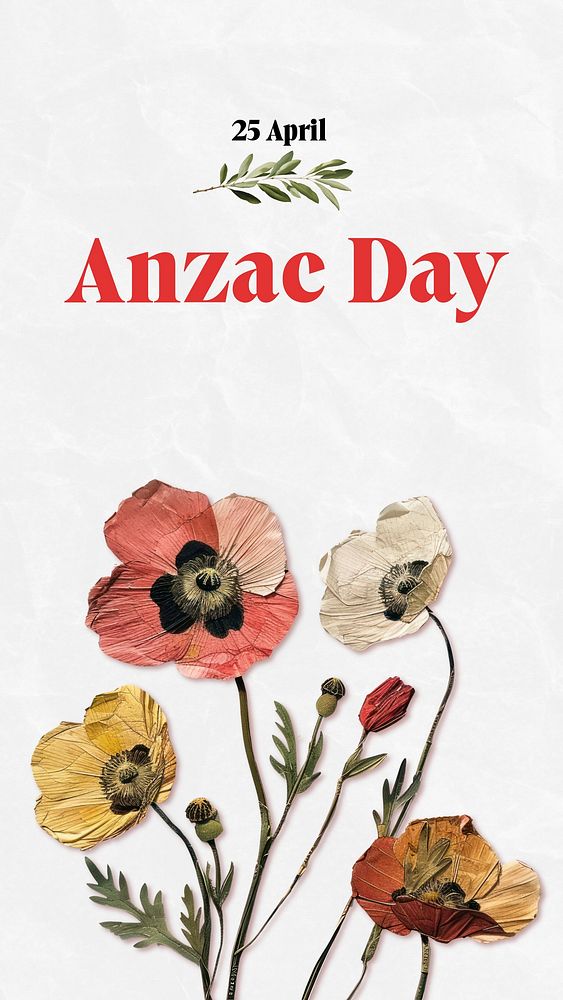 Anzac day Facebook story template