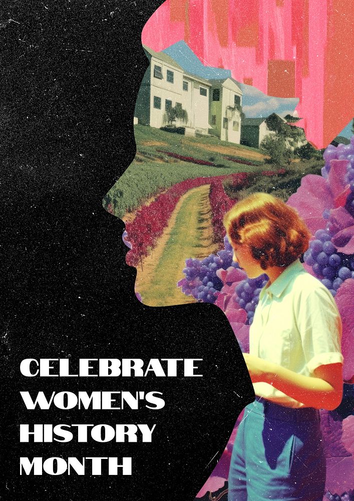 Women power poster template