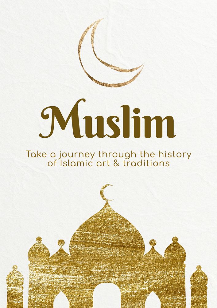 Muslim poster template