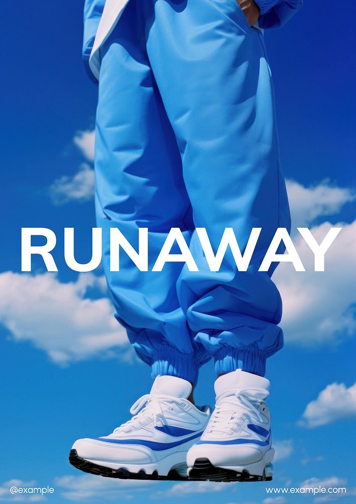 Runaway poster template