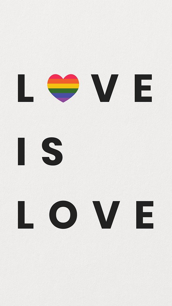 Love is love inclusive Instagram story template