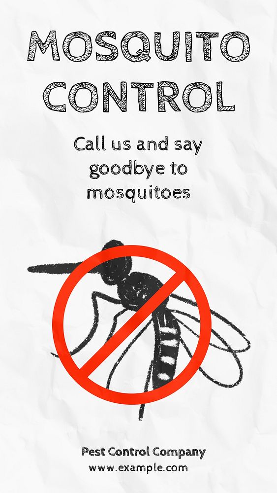 Mosquito control Instagram story template