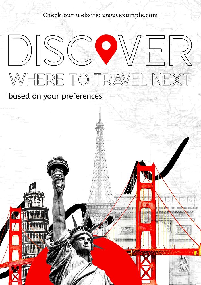 Travel poster template