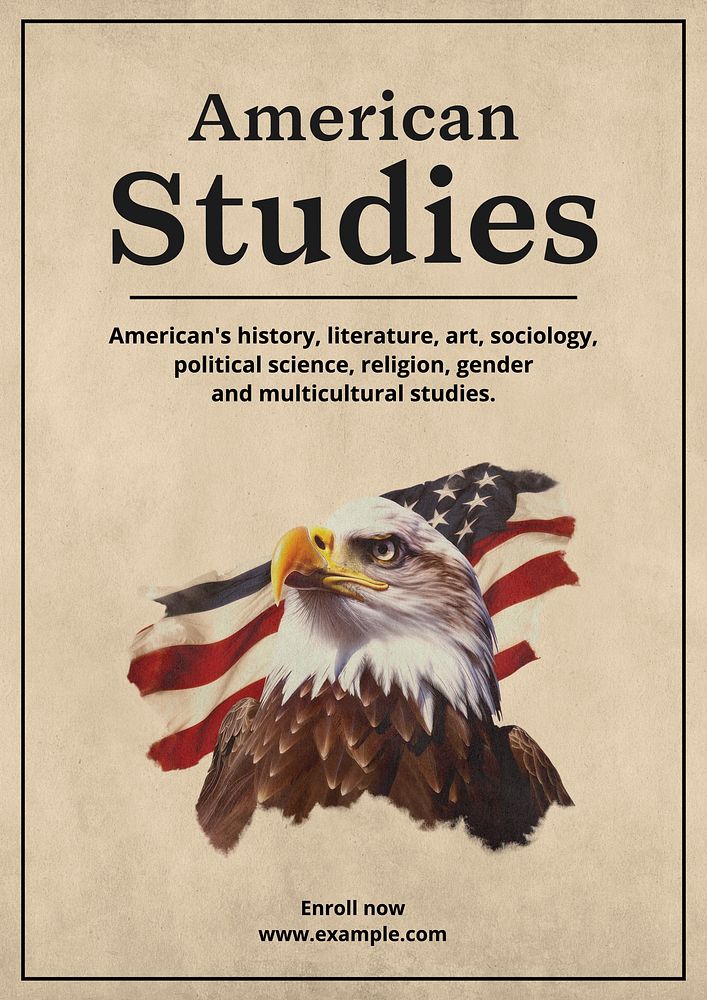 American studies poster template