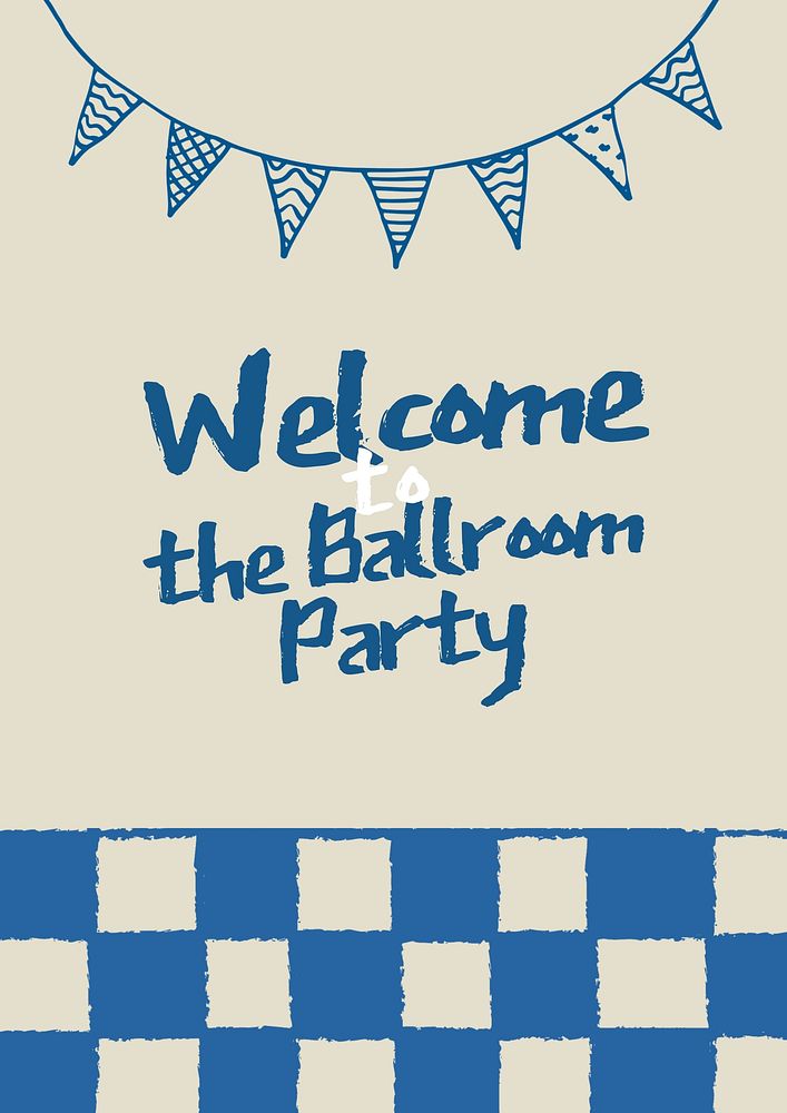 Ballroom party poster template