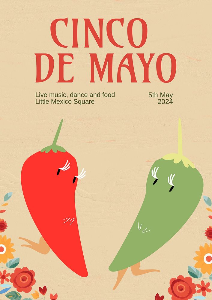 Cinco de Mayo poster template