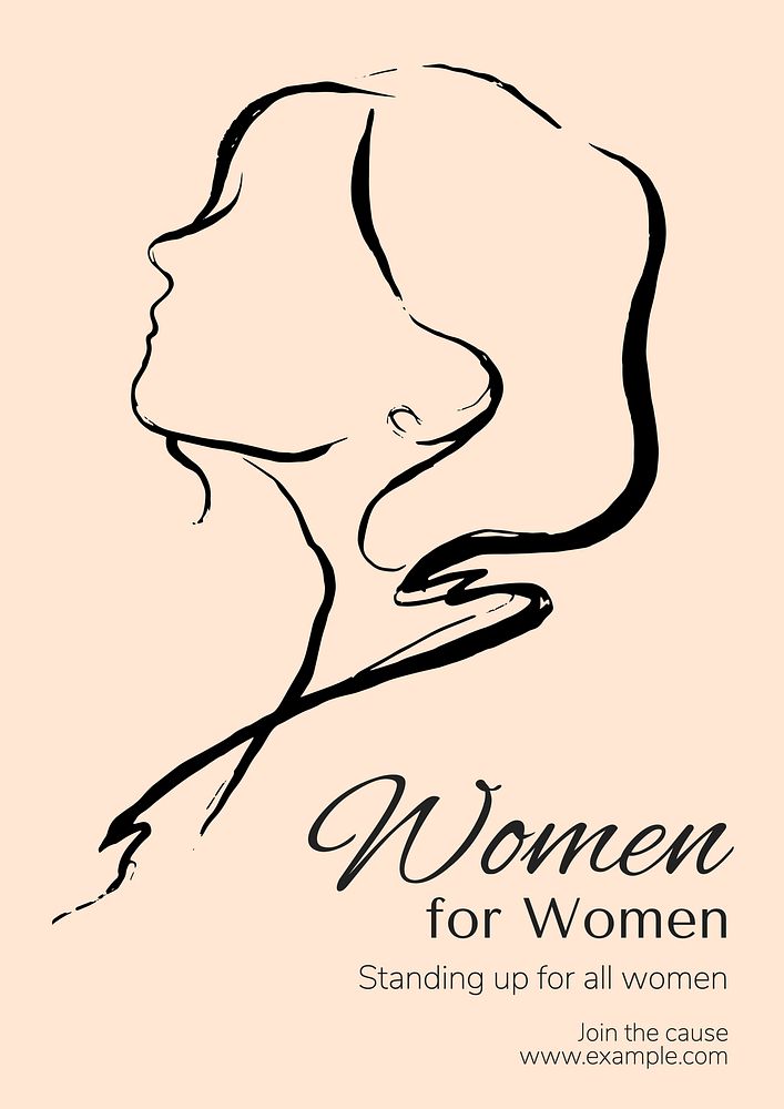 Women for women poster template
