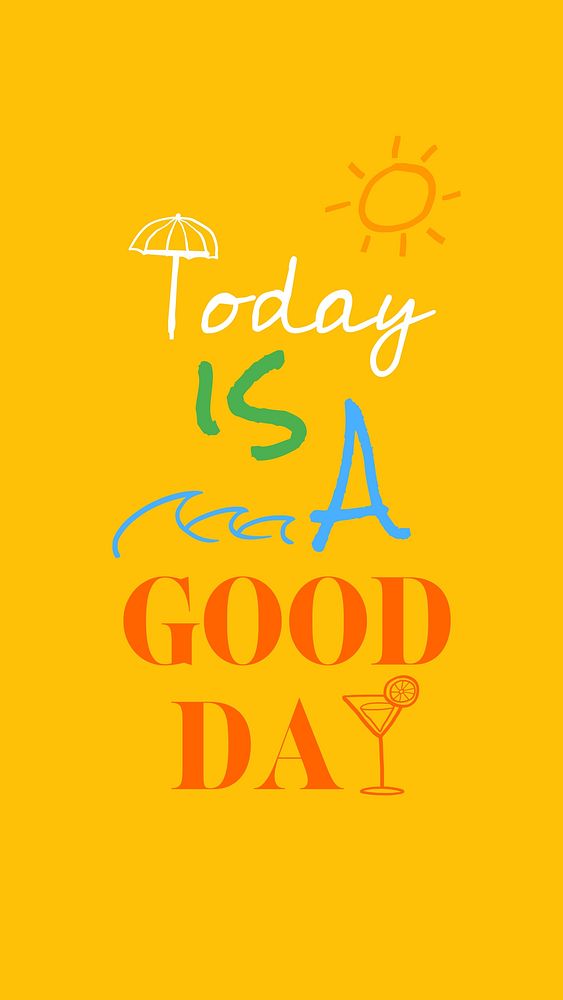 Good day quote Facebook story template